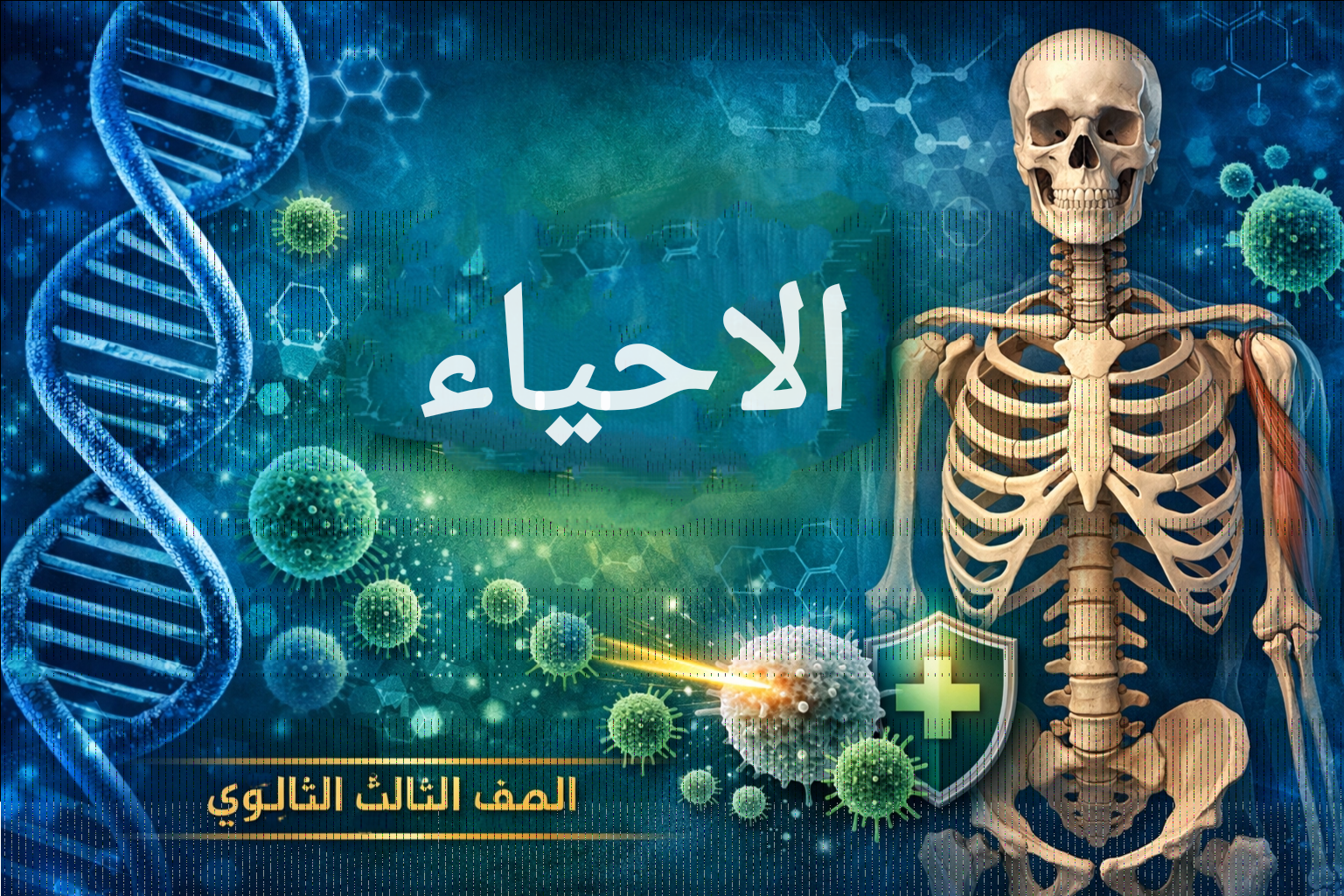 💀 بنك أسئلة الأحياء الشامل – الصف الثالث الثانوي 2026 💀